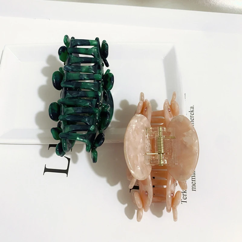 Новые модные ацетатные заколки для волос в стиле Ins винтажные зажимы с цветами