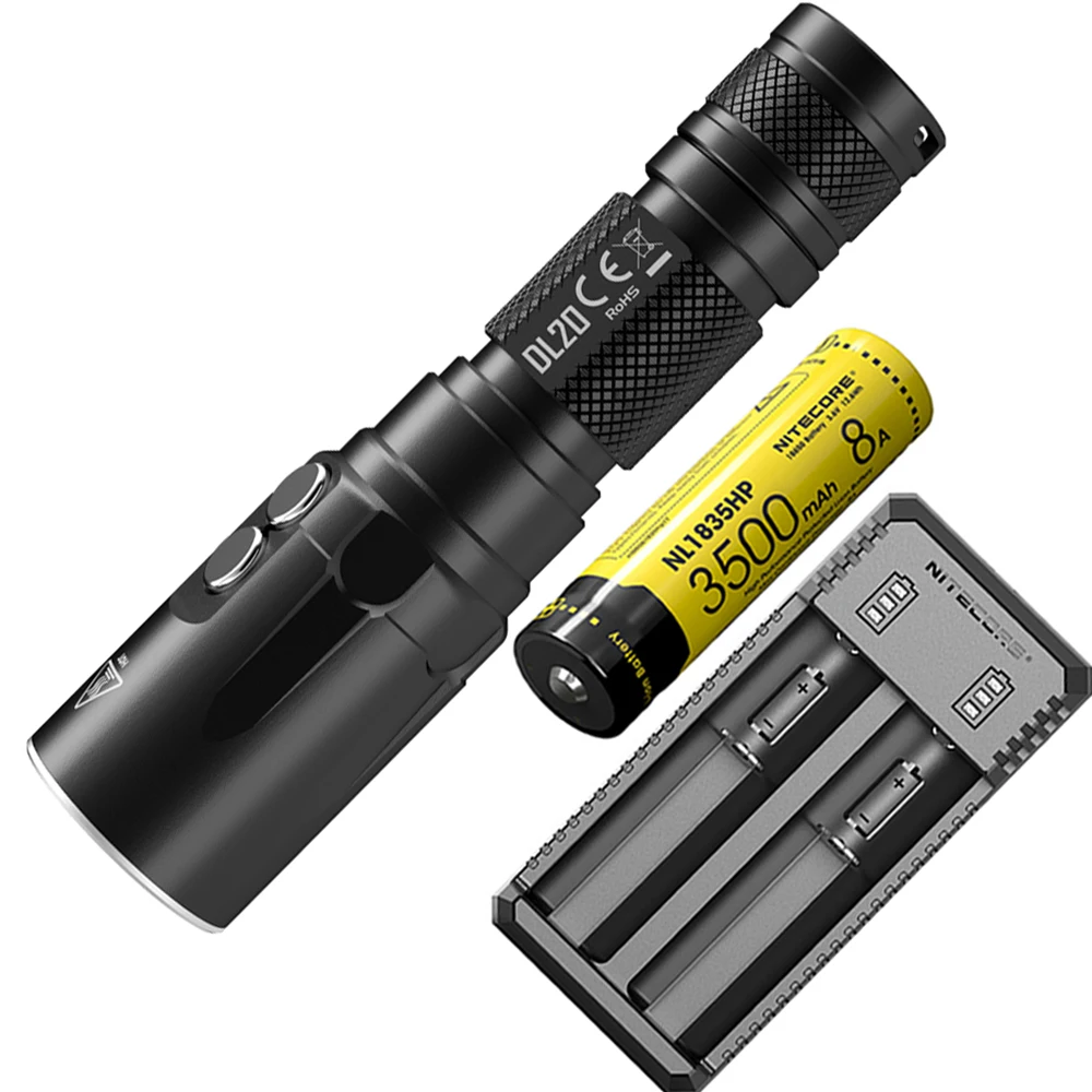 Фонарик для дайвинга NITECORE DL20 светодиодный макс. 223 лм 100 м|Фонарики и