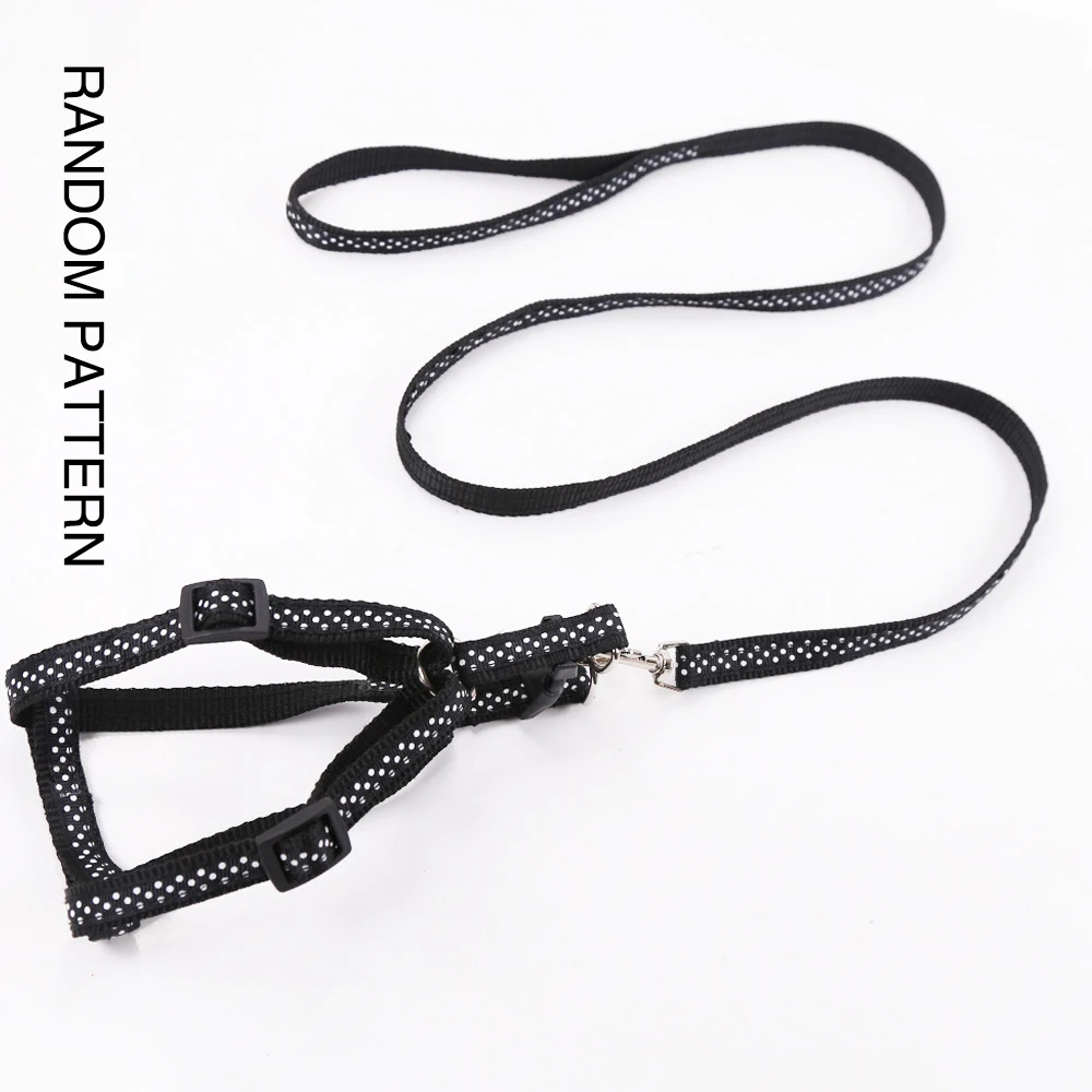 

Patch Chest Back Leash Black Nylon Pet Leash Pet Products