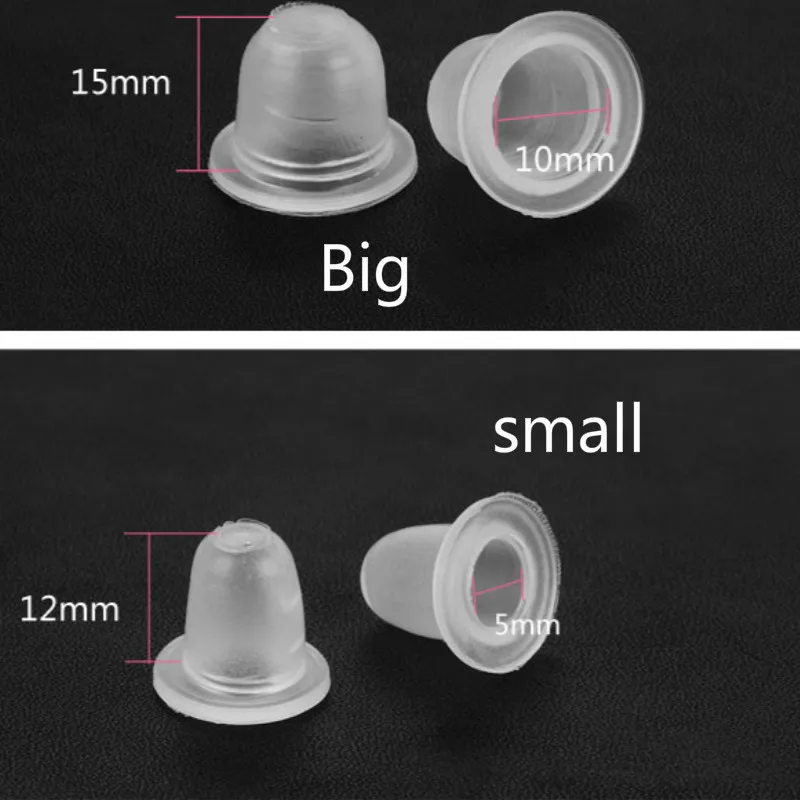 

100Pcs Disposable Tattoo Ink Cup Small&Big Size Silicone Permanent Tattoo Makeup Eyebrow Makeup Pigment Container Caps
