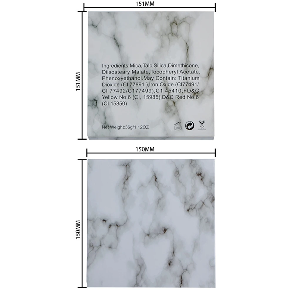 50 шт. минимальный заказ Упаковка цветов палитра теней для век пустые 16 отверстий