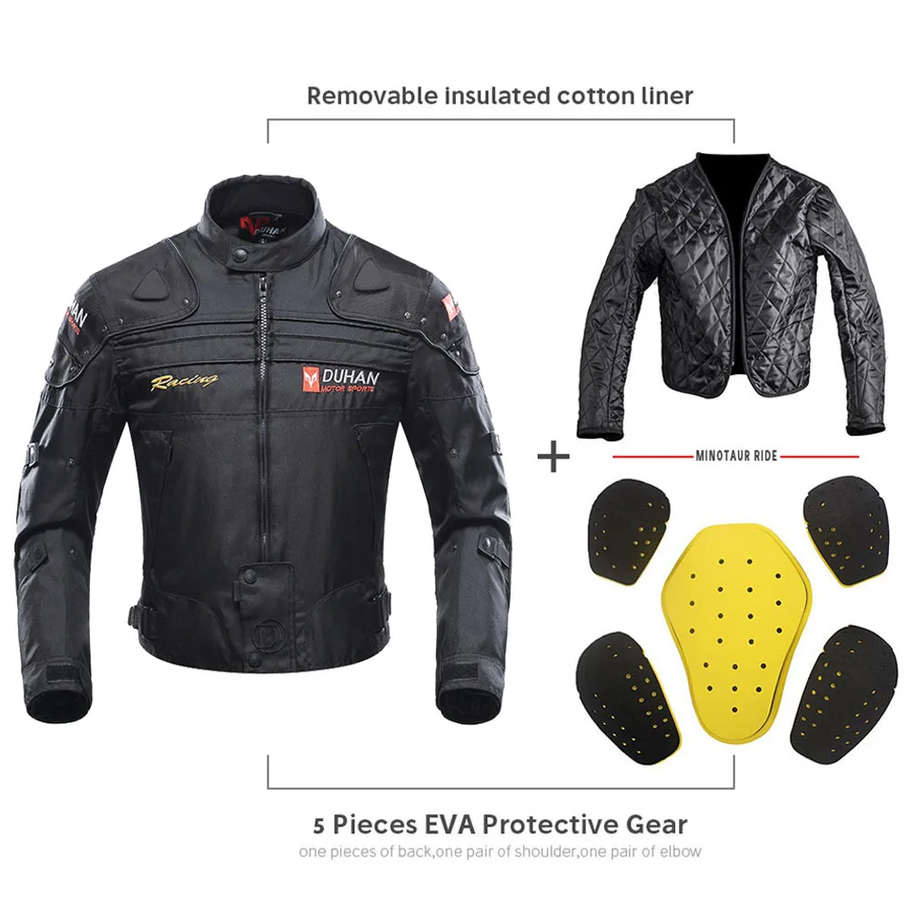 DUHAN Motorcycle Jacket+Pants Motocross Jersey and Pants Off-Road Racing Suit Motorbike Accessories Knee Protective Pants enlarge