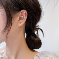 1pc new fashion zircon ear bone earrings design a diagonal line around the earrings multi wear earrings