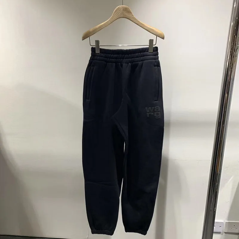 Женские Джоггеры в уличном стиле черные белые брюки с высокой талией женские