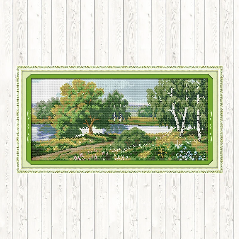 The Wild Geese In Forest DIY Needlework Kits Printed Scenery Series Cross Stitch 14CT 11CT Aida Counted Embroidery Kit | Дом и сад