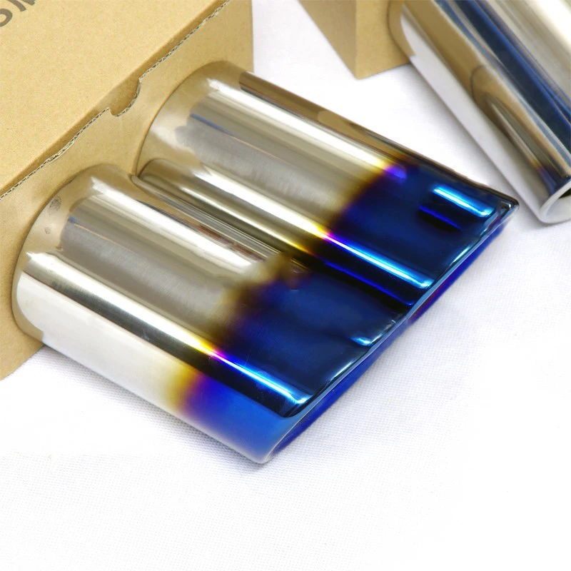 Синий цвет задний хвост глушитель наконечник трубы автомобиля Стайлинг #304