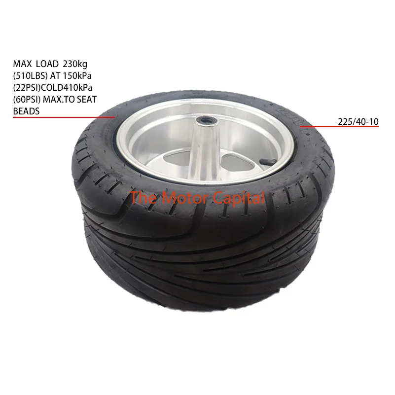 225x40-10 широкая шина 225/40-10 бескамерная с Ступицей Колеса для Citycoco Запчасти