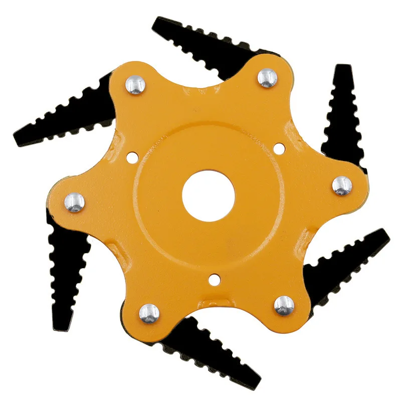 

Lawn Mower Accessory 6 Steel Sawtooth Garden Blade Manganese Steel Grass Trimmer Brush Cutter Head Garden Or Agricultural Use