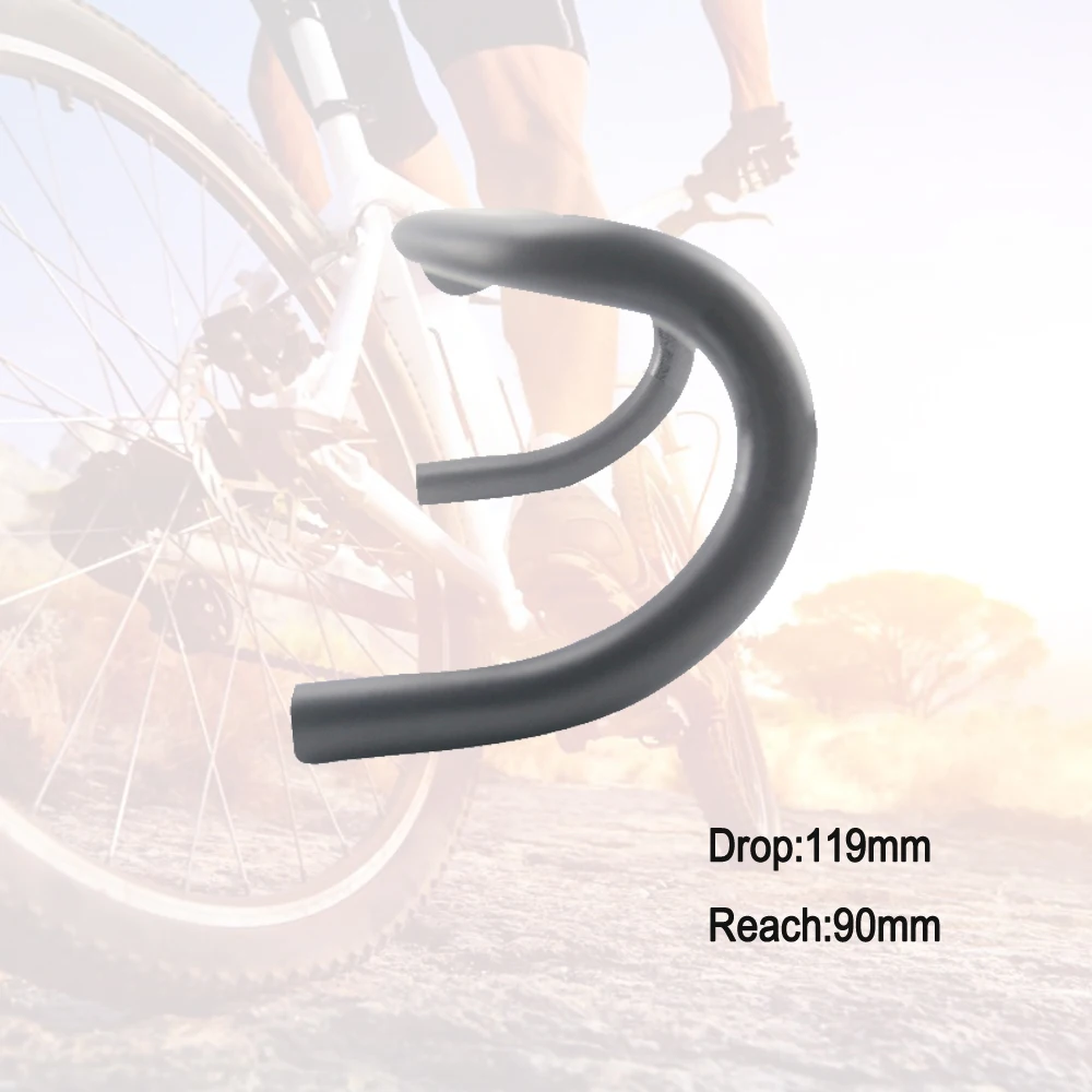 Руль для велосипеда без логотипа 31 8 мм углеродистая шина 400/420/440 UD матовая