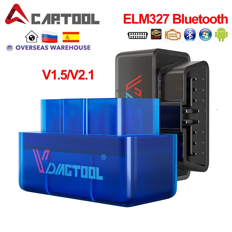 Elm327 V1.5 V2.1 Bluetooth для Android Крутящий момент OBD 2 Интерфейс OBD2 сканер Elm 327 Автомобильный