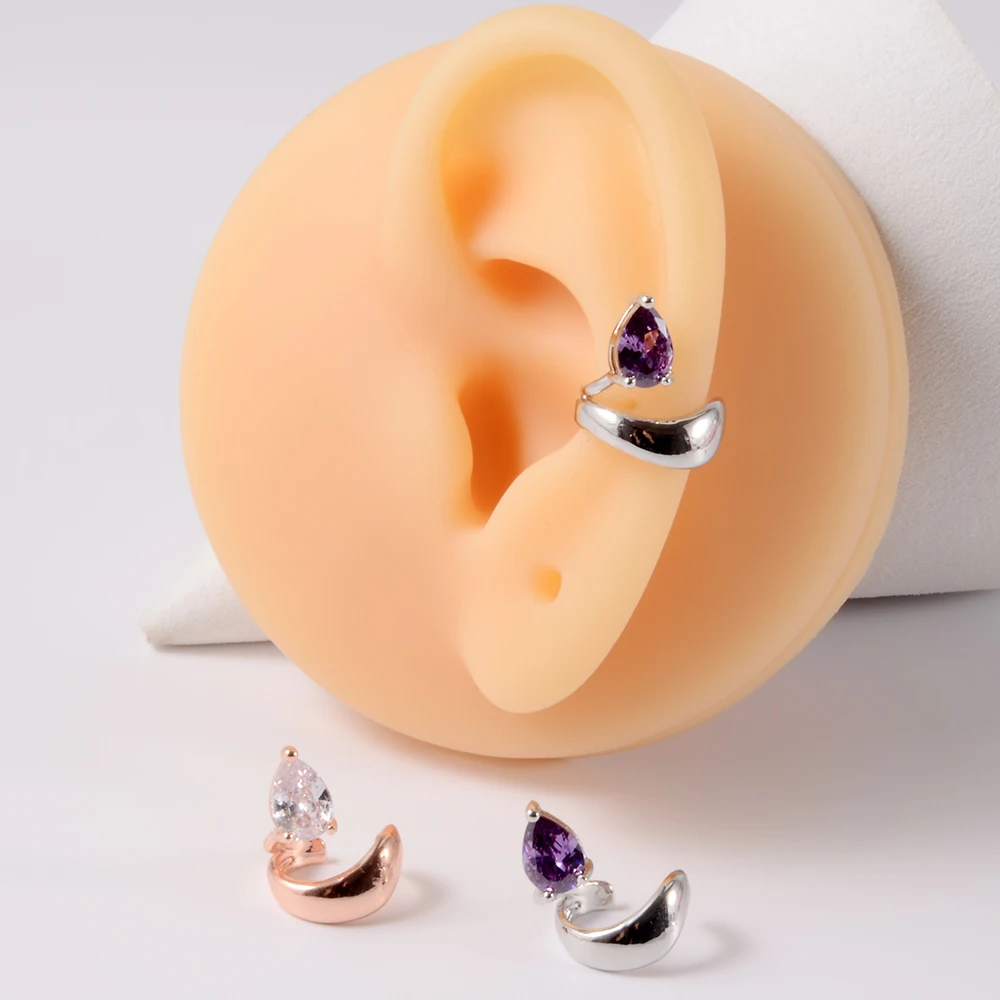 

1 шт., серьги-гвоздики в форме капли воды из циркона