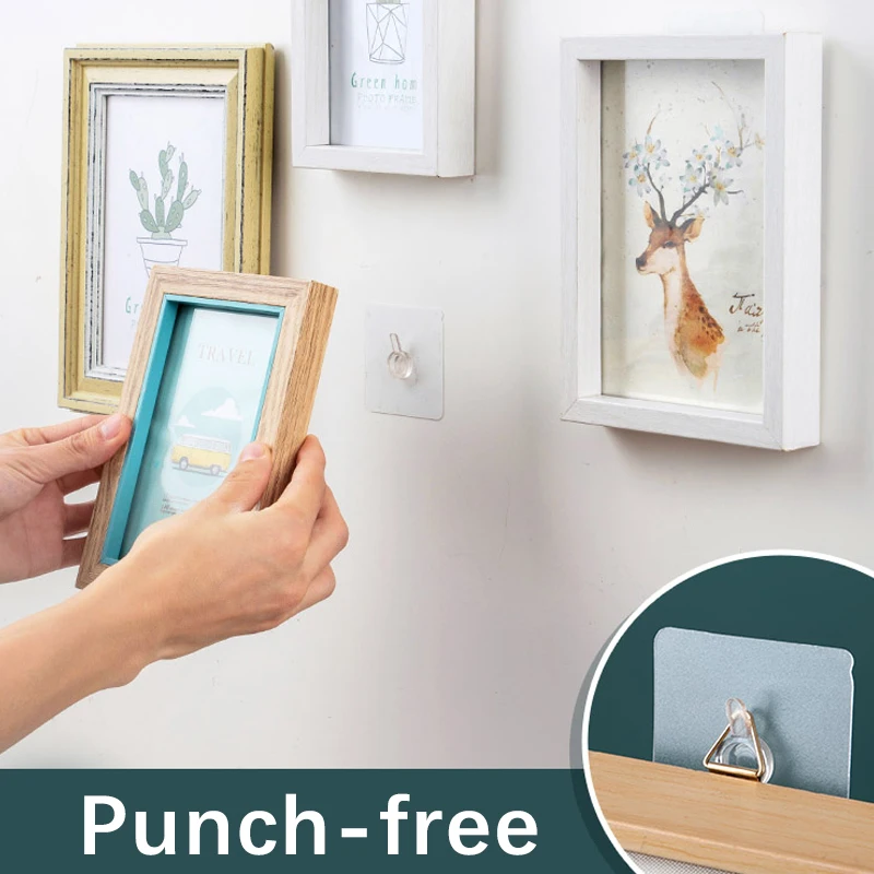 4/12 шт. Вышивка крестом настенная живопись отверстие крючок самоклеящийся для