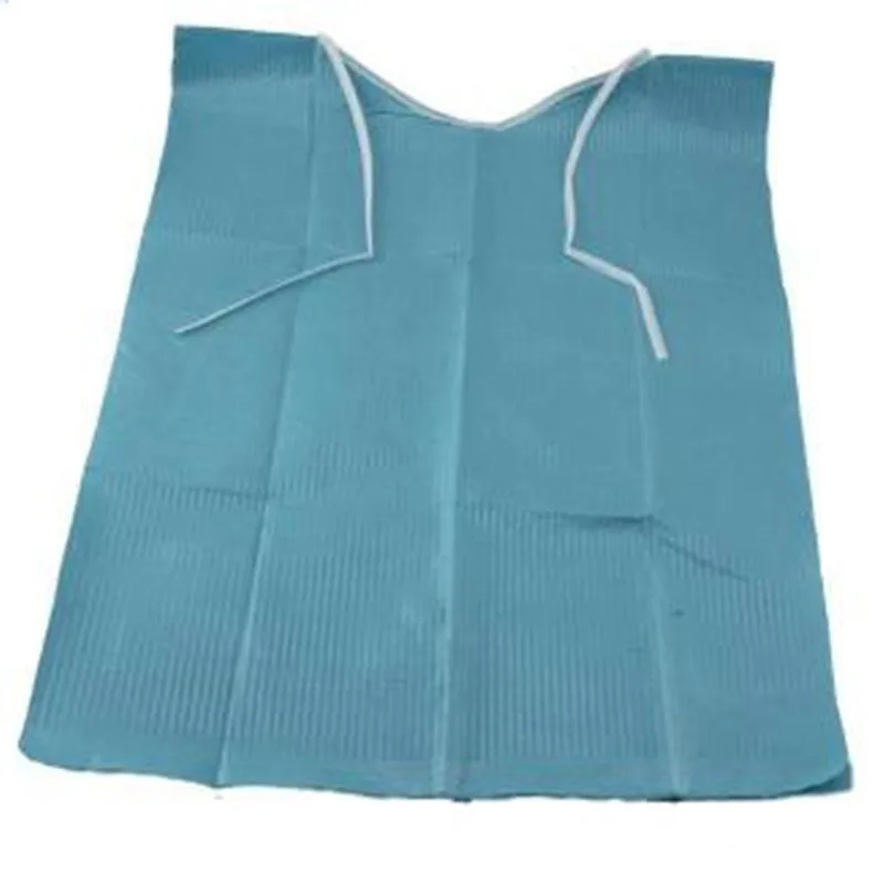 Одноразовый стоматологический шарф шейный платок голубой Стоматологический