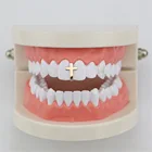 Подтяжки с перекрестными зубьями золотого цвета в стиле хип-хоп