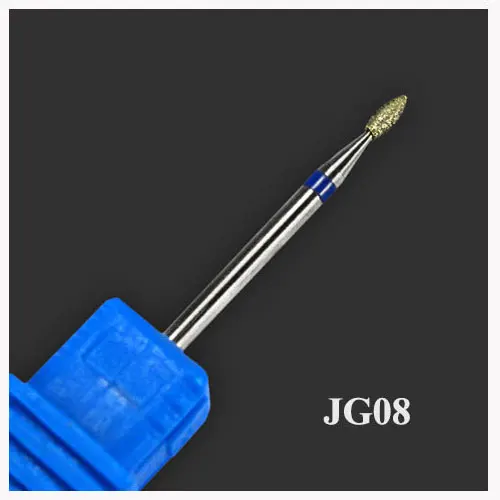 JG08 Корундовое сверло для ногтей, алмазная фреза, сверло для электрической машины, пилочки для маникюра, гель для удаления, аксессуары для ногтей, инструмент JG01-17-1 - Цвет: JG08