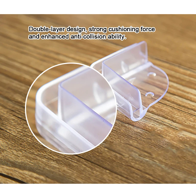 4 шт. силиконовые накладки на углы мебели для безопасности детей|Бамперы края и