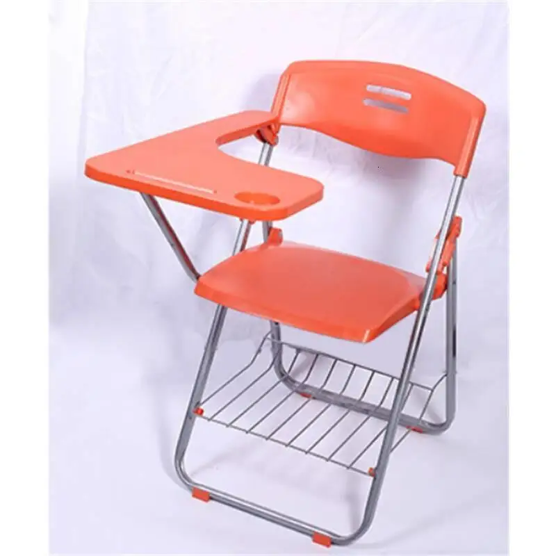 Foldable Conferencia Pegable Metal Bureau Meuble Etudiante Para Kursi Staf De Office Silla Oficina Folding Chair With Board |