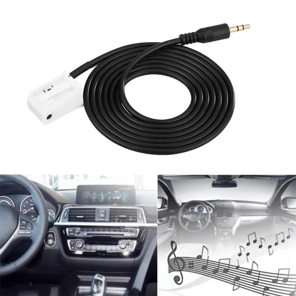 

12 Pin Car Audio AUX Input Adapter Cable Wire For Mercedes /Benz W203