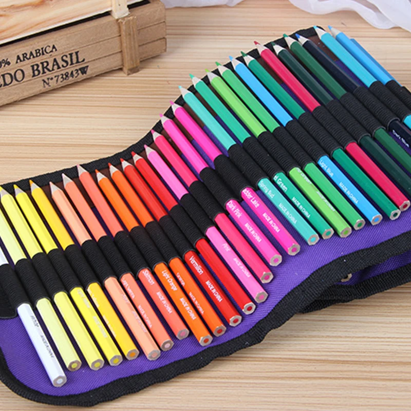 

Деревянные цветные карандаши lapis de cor, 50/72 цветов, нетоксичные, без свинца, ручка для письма, для школы, рисования, скетчинга
