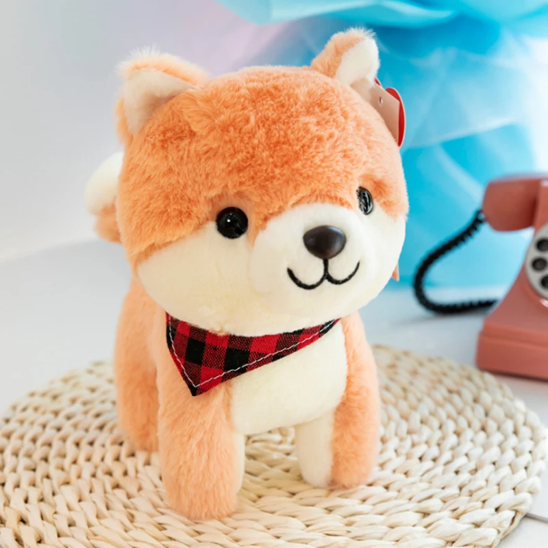 22 см Новая Милая имитация Шиба кукла ину талисман Подушка плюшевая игрушка для