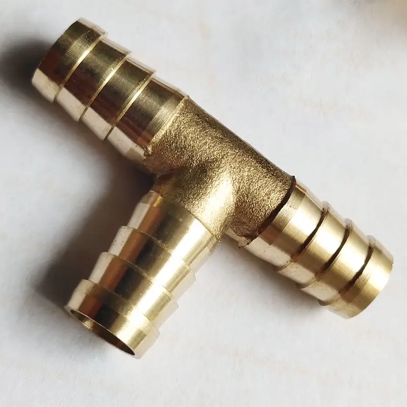 Новинка 2 шт латунный Т-образный 3-ходовой адаптер для шланга Соединительный