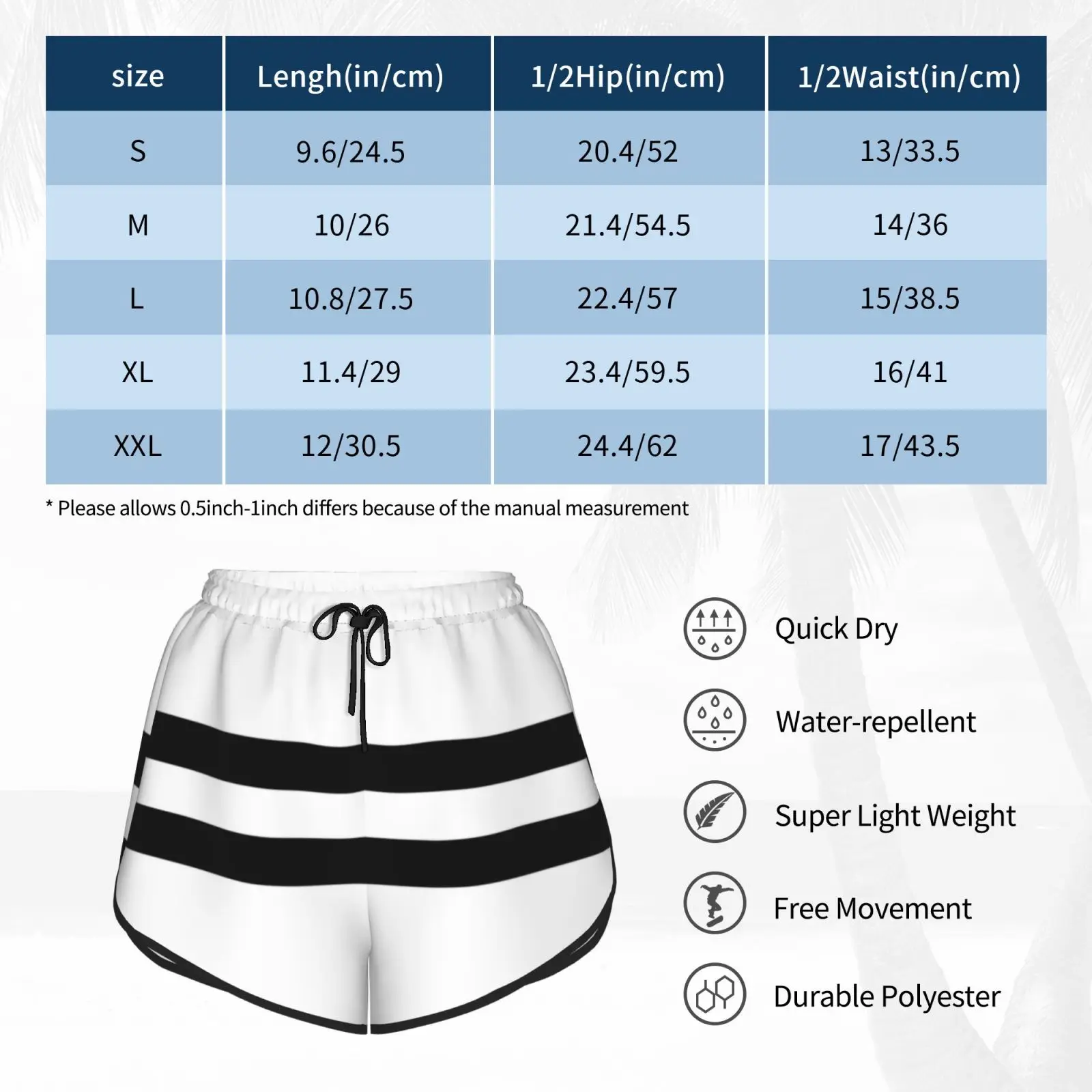 

Cottagers Swim Shorts Women Beach Shorts Colours Football Footy Sport Soccer Park Pattern Bar Stripe Stripes
