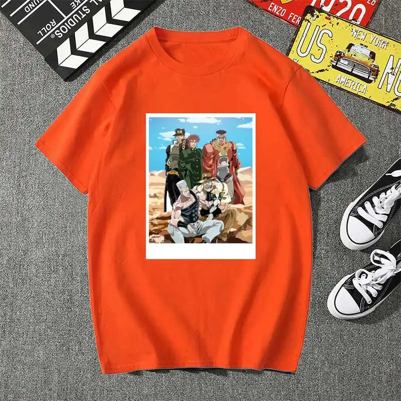 Футболка мужская с принтом Невероятные приключения Джоджо | Мужская одежда