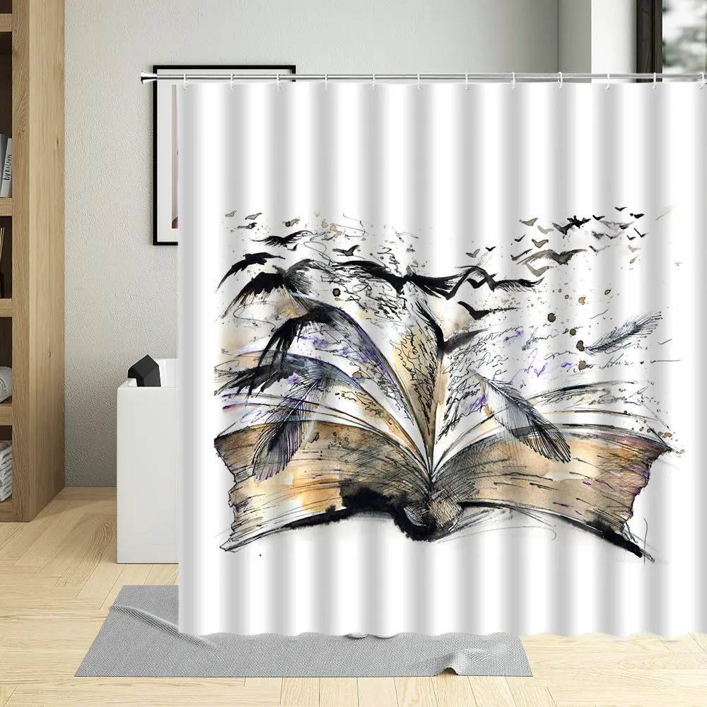 Креативная художественная водостойкая занавеска для ванной комнаты с принтом в