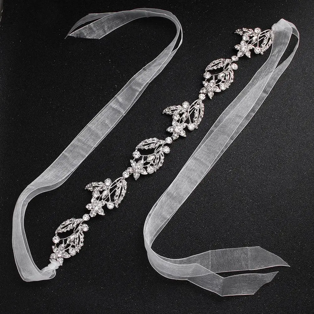 Простые повязки Стразы для женщин на голову с кристаллами невесты лентой