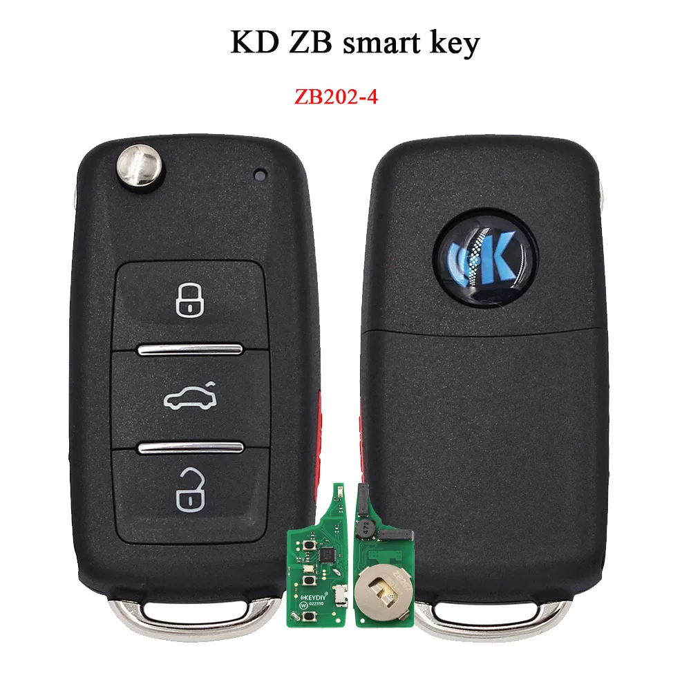 1 шт./лот KEYDIY KD Φ 4 кнопочный смарт-ключ без ключа для дистанционного управления