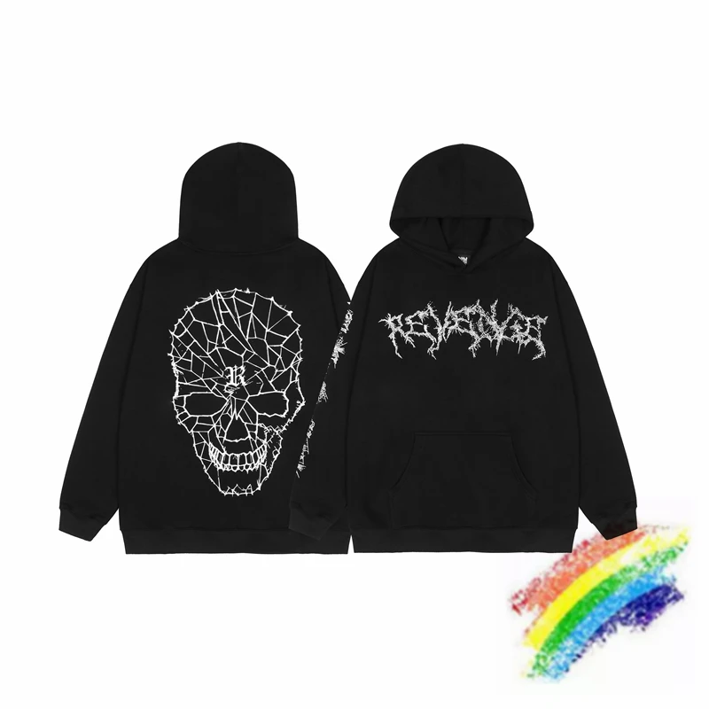 

2021FW месть пуловер для мужчин и женщин с капюшоном с принтом черепа XXXtentacion Толстовка месть свитшоты