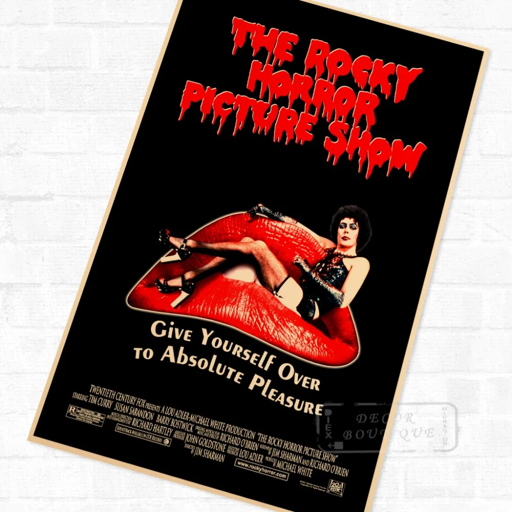Шоу Ужасов Рокки фильма ужасов Винтаж плакат в стиле ретро из крафт бумаги