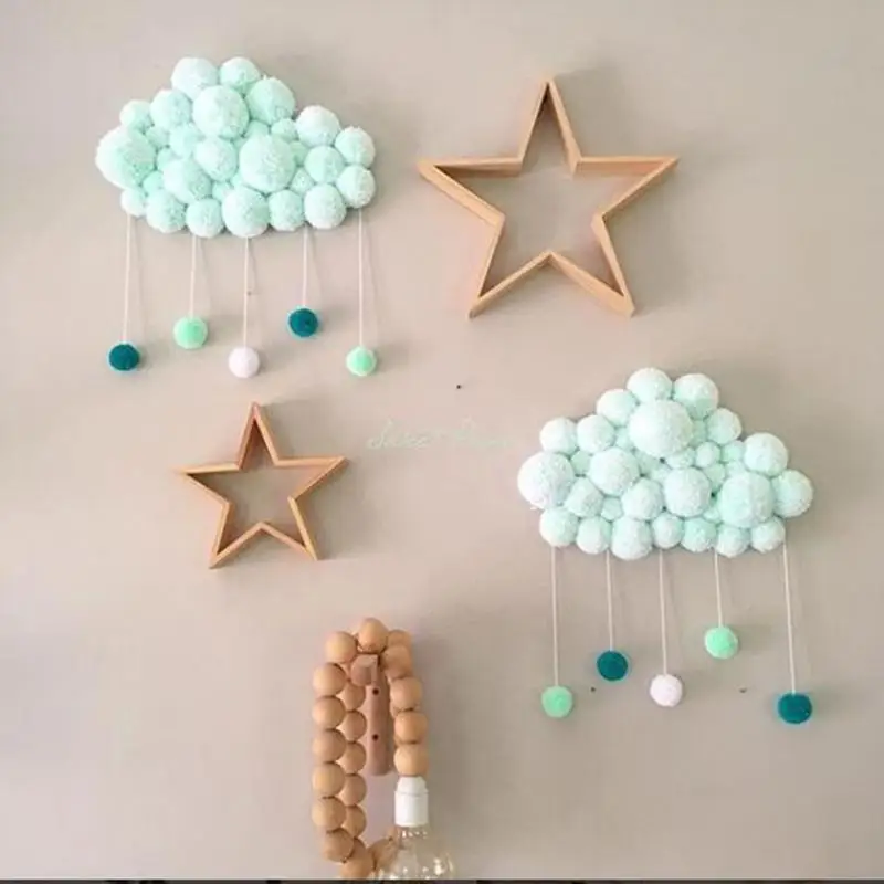 1 шт. INS подвеска в скандинавском стиле Дождевые облака капли воды детская комната