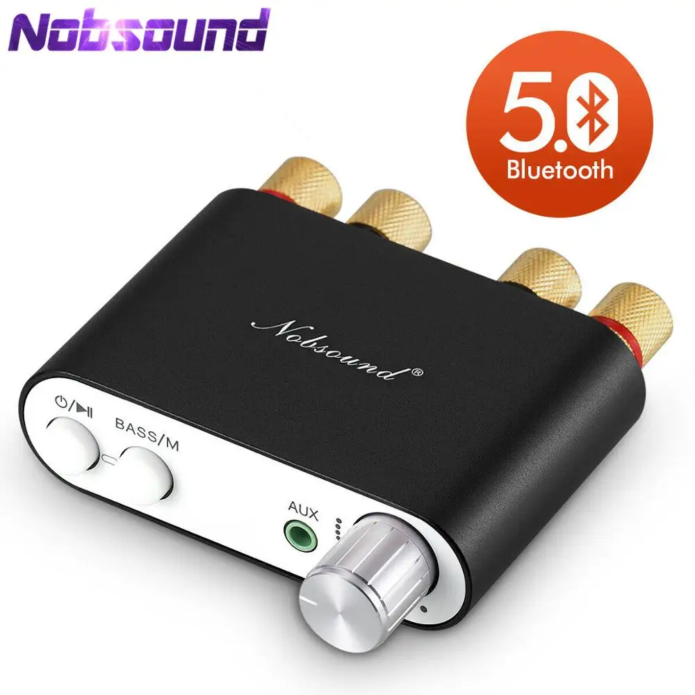 Новейший Nobsound TPA3116 Bluetooth 5,0 Мини цифровой усилитель стерео HiFi домашний аудио усилитель мощности аудио приемник USB ЦАП 50W×2
