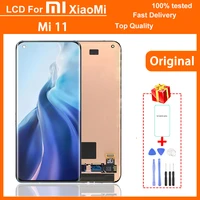 original amoled 6 81 lcd display for xiaomi mi 11 lcd touch screen digitizer assembly for mi 11 lcd display replaceable screen