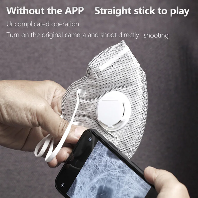 

Mobile Phone Microscope HD Camera Fill Light Small Mini Miniature 400X Times Lens for Iphone 11 Pro Max Etc.