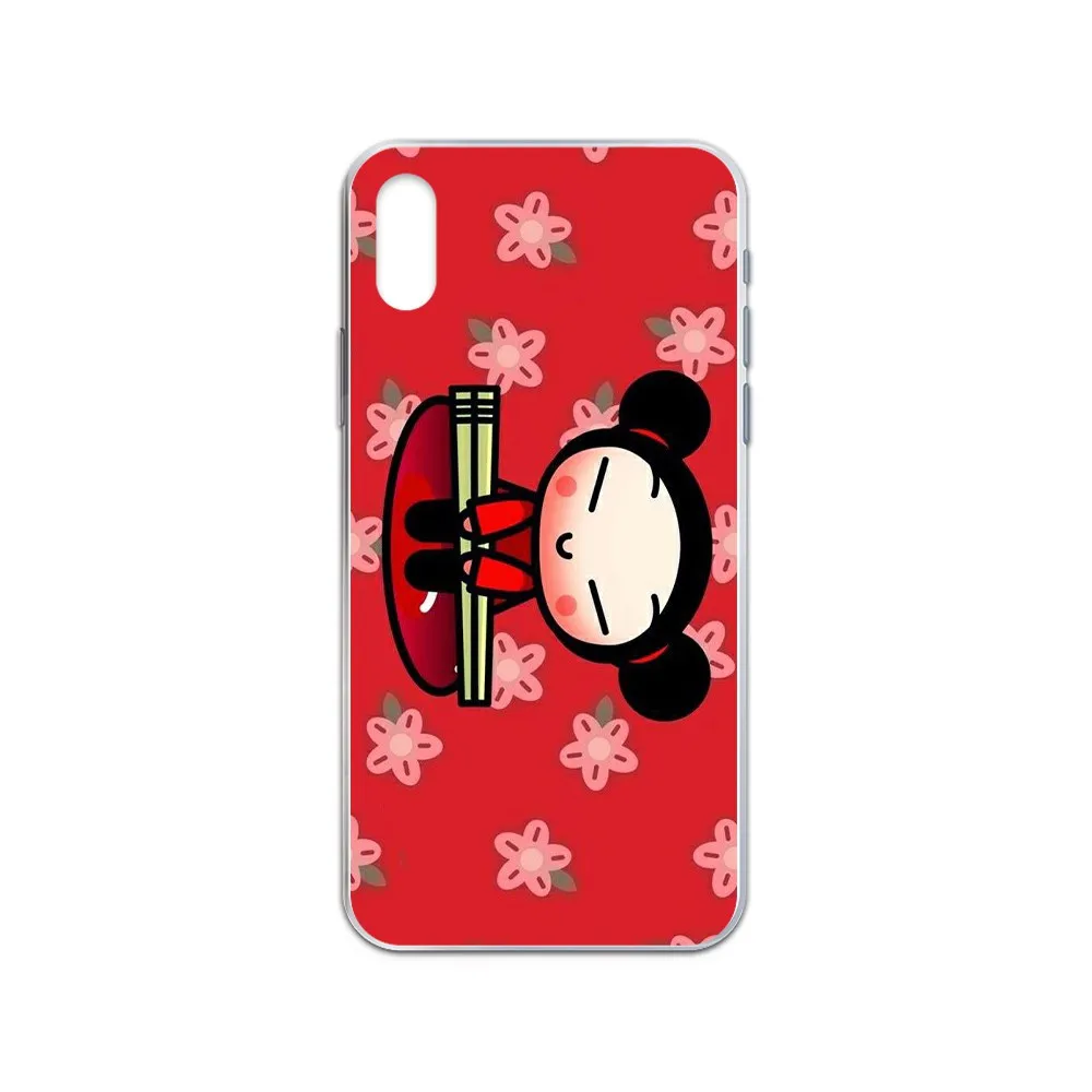 Pucca red National doll 3D Etui hoesjes Прозрачный чехол для телефона iphone 4 4S 5 5C 5S 6 6S PLUS 7 8 X XR XS 11 PRO SE