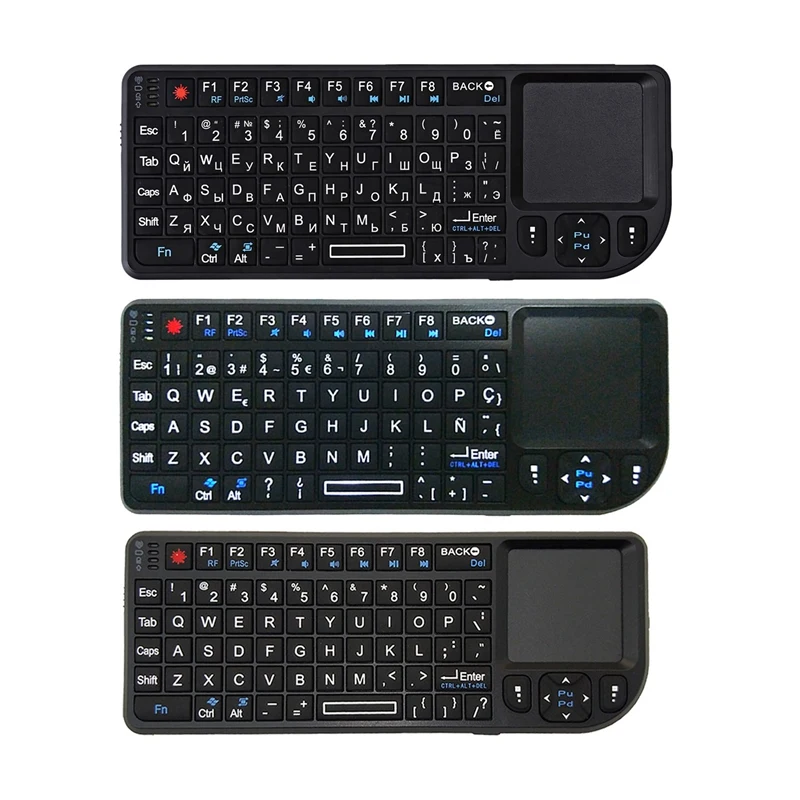A8 Беспроводная клавиатура Air Fly Mouse 2 4G мини тачпад с белой подсветкой для