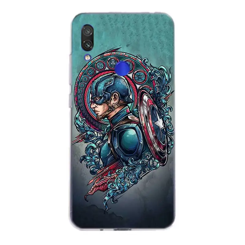 С героями комиксов Марвел Angry Железный человек герои чехол для Xiaomi Redmi Note 7 6 Pro 5 4 4X