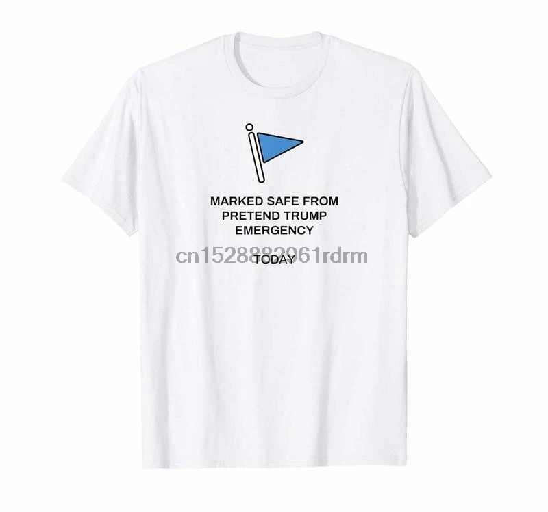 Одежда анти Трамп помеченный безопасный Social медиа мем футболка 7933|Мужские