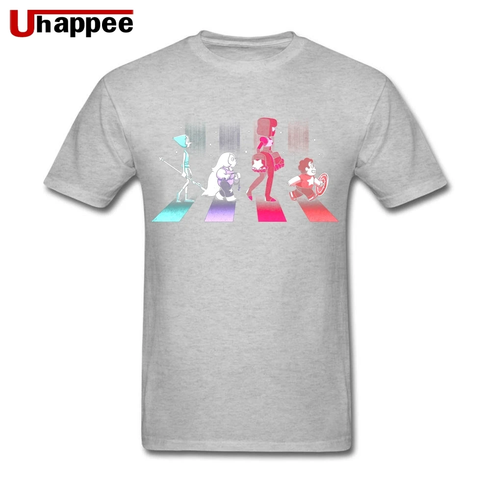 Swagger Steven Universe Tee Homme Slim Fit черные футболки с короткими рукавами и цветным принтом Мужская одежда размера XXXL - Цвет: Серый