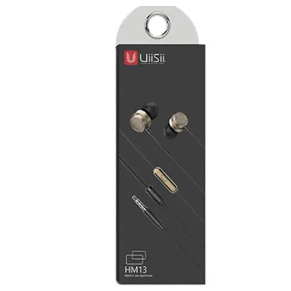Hm13 gold Наушники Uiisii HM7/13, наушники-вкладыши, микрофонный сабвуфер, игровые наушники, шумоподавление, музыка, проводная стереогарнитура - Цвет: Hm13 gold