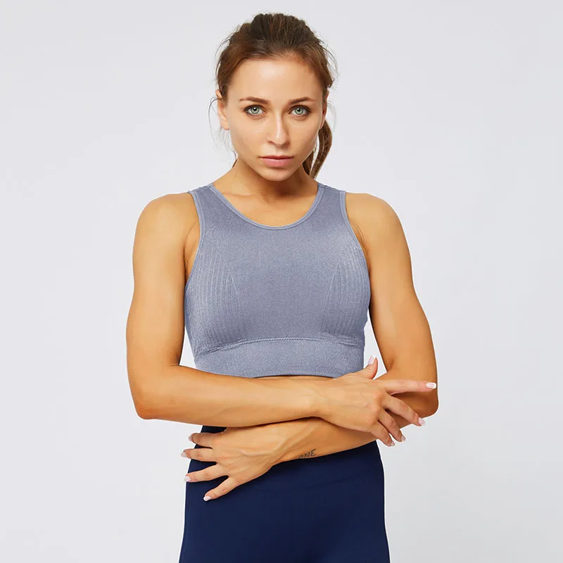 Спортивные топы Gymkm для йоги женщин сексуальный бюстгальтер красивой спины