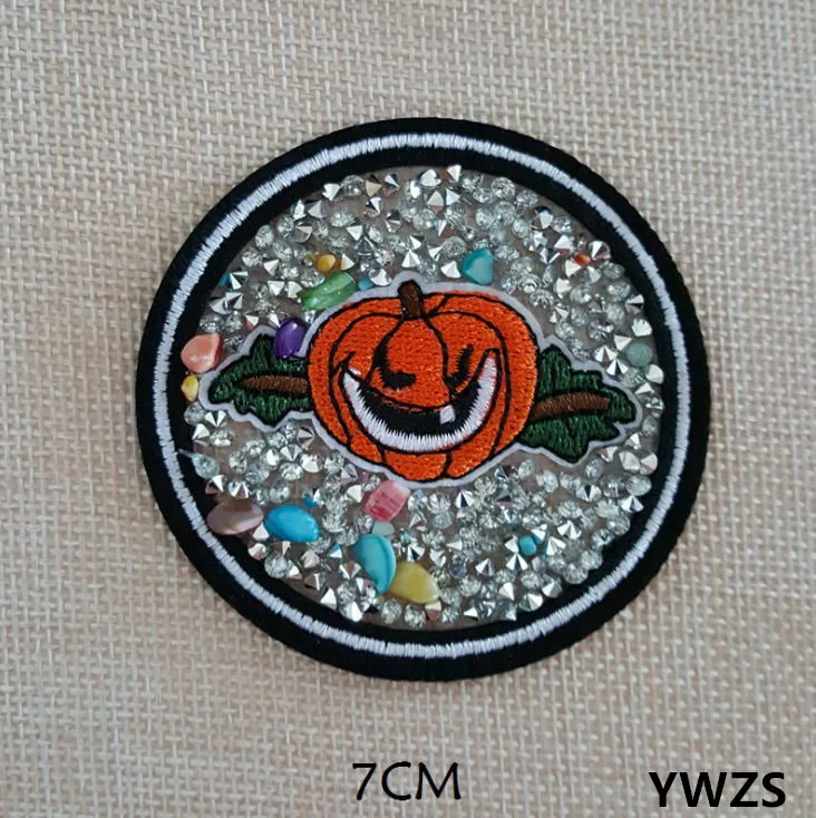 Новинка 10 штук Овощные вышитые стразами нашивки на гладильной поверхности DIY Мотив Апликация украшение для одежды и сумок.