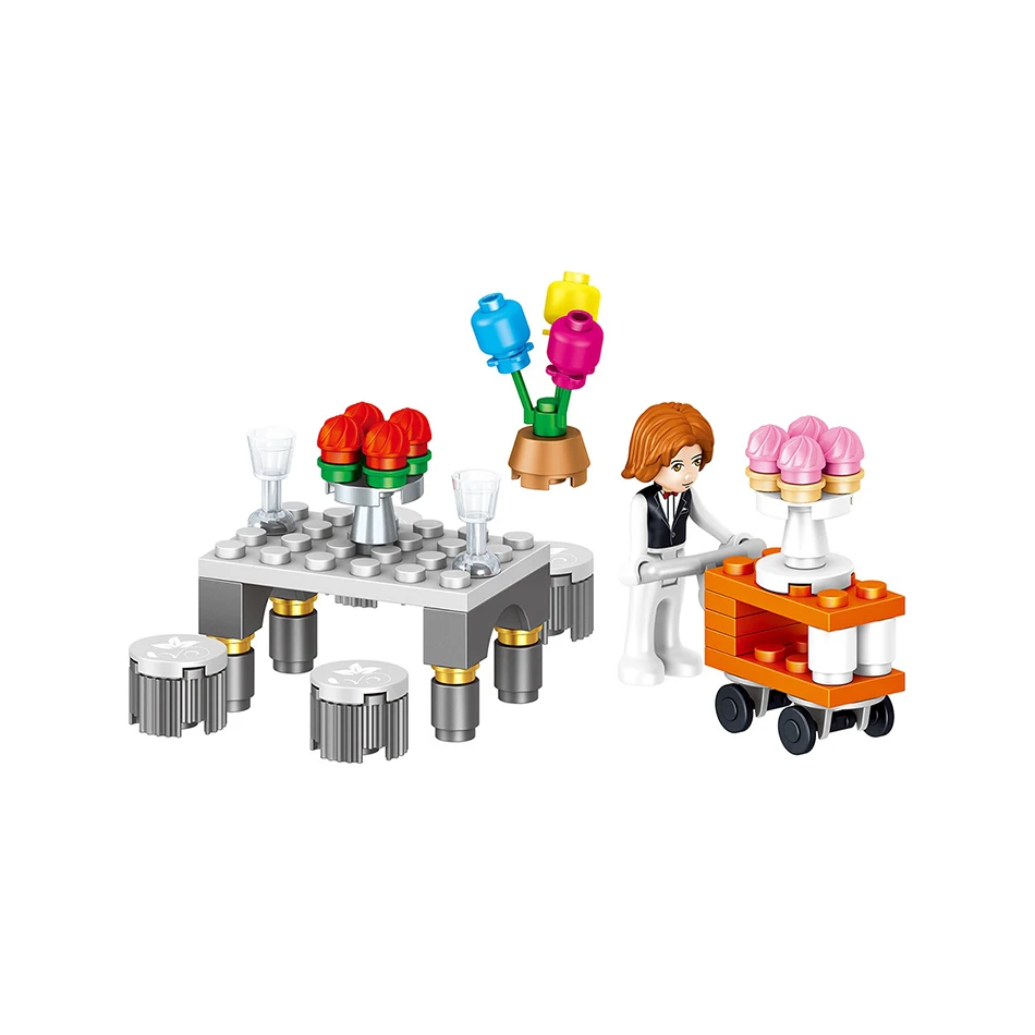 731 шт маленькие строительные блоки совместимые с друзьями модель виндзорского