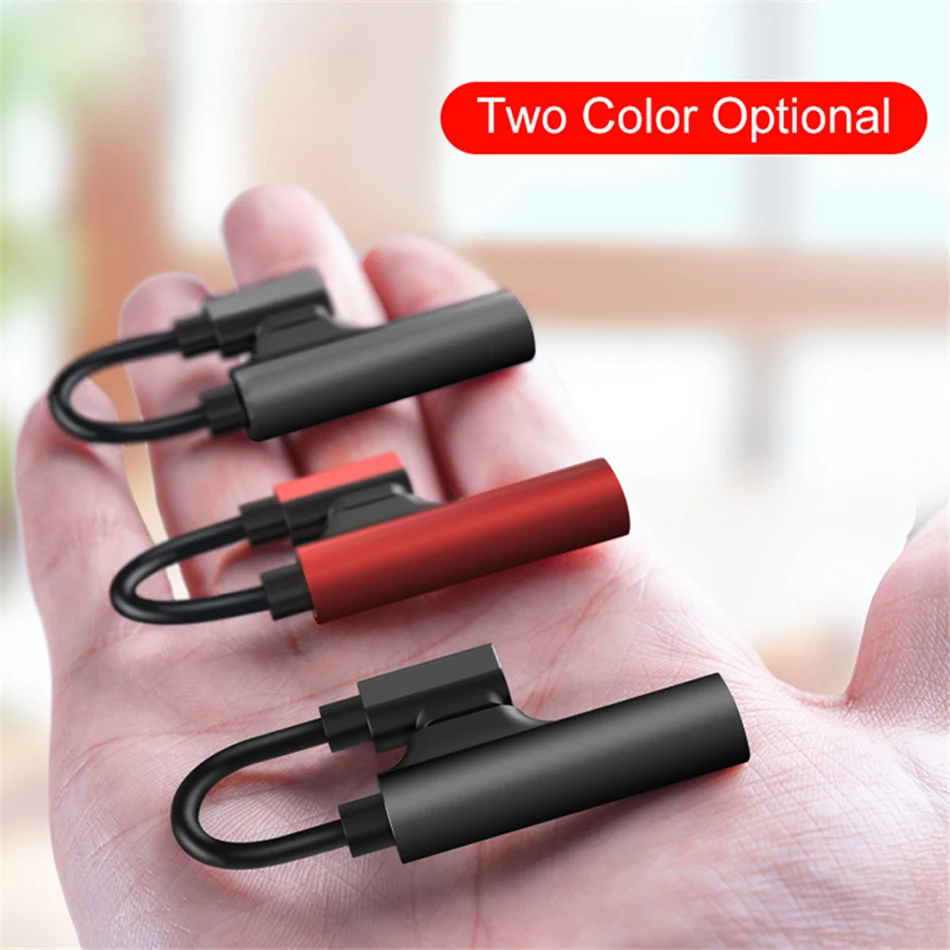 

OSEVPORF 2 in 1 USB C Audio Cable Type C to 3.5mm Jack Aux Earphone Call Music Charging Adapter For Xiaomi Samsung Huawei HTC