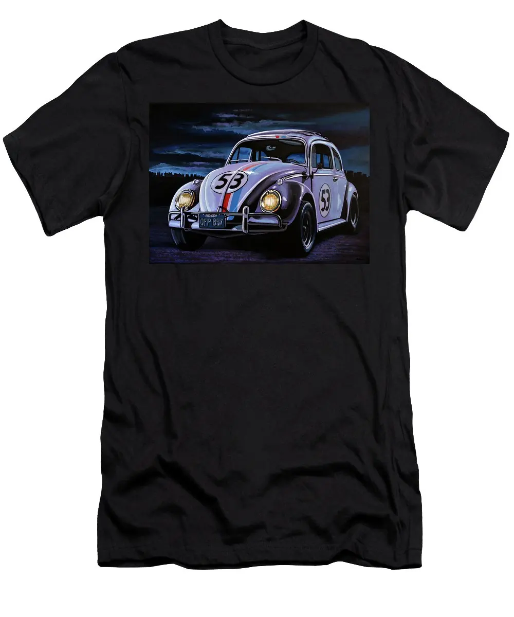 Мужская футболка с надписью Herbie The Love Bug| |
