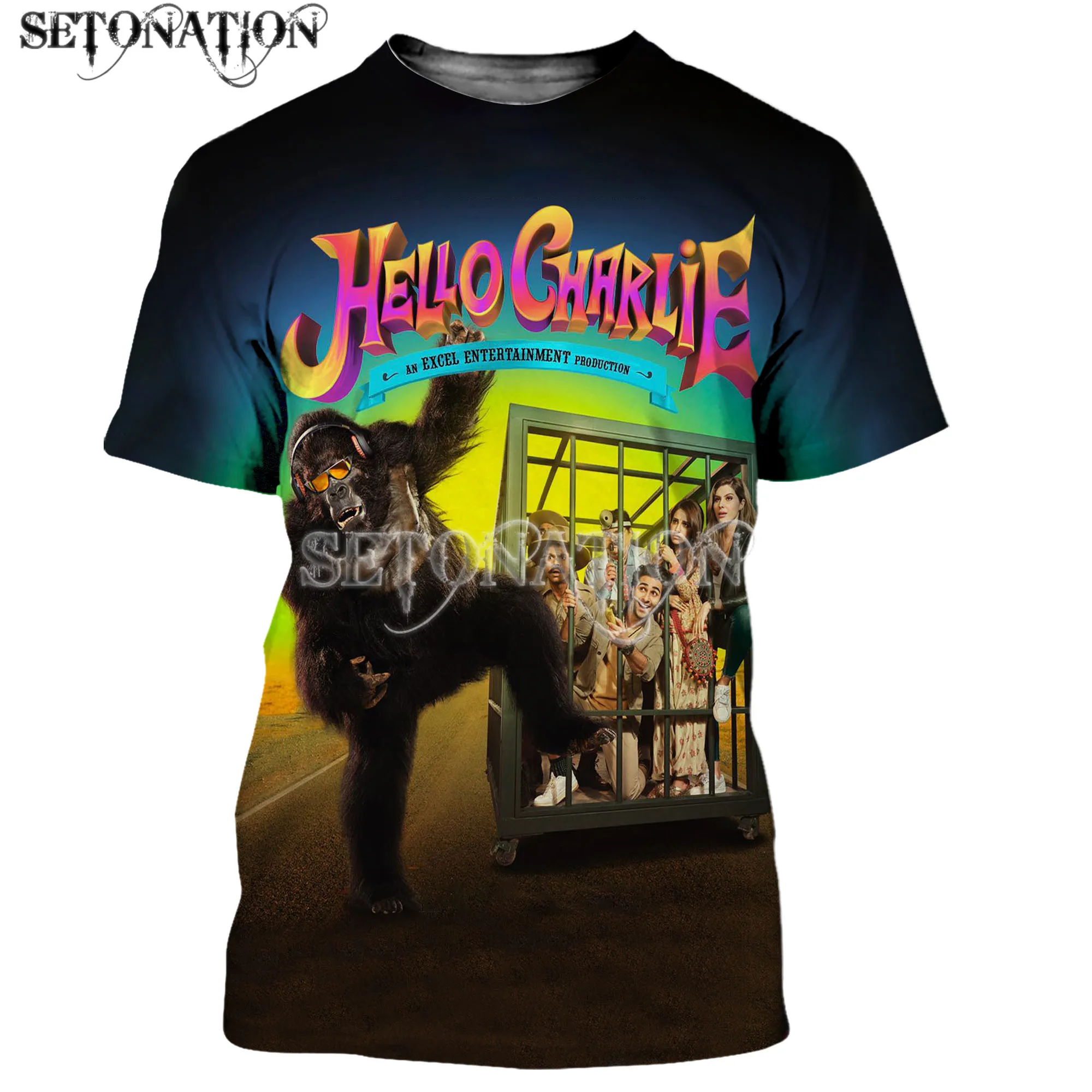 

Hello Charlie men /women New fashion cool 3D printed t-shirts Harajuku style tshirt streetwear summer tops dropshipping