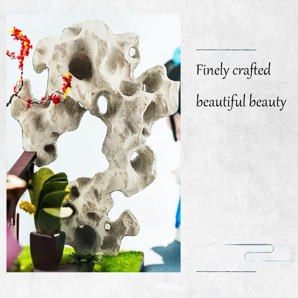 Миниатюрная кукольная мебель DIY старинный город Цветочная комната украшение