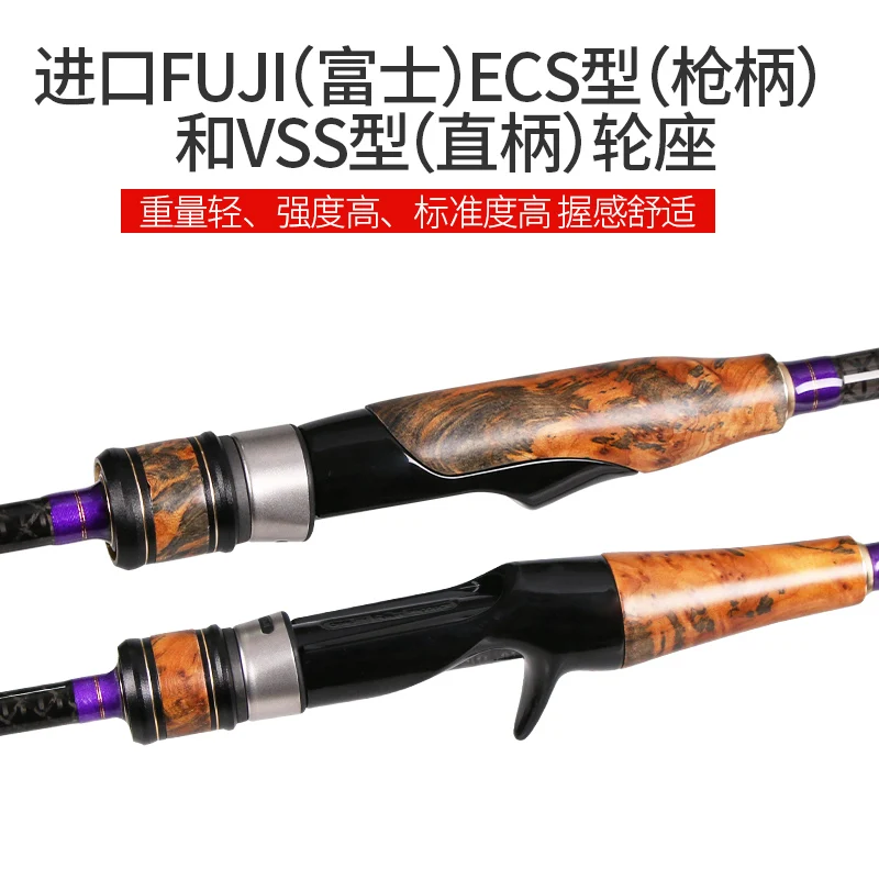 LURESTAR Full FUJI Parts FEELING Spinning Casting Fishing Rod 2m 2.2m L/M/ML/MH Power XF Action Perch Distance Throwing | Спорт и